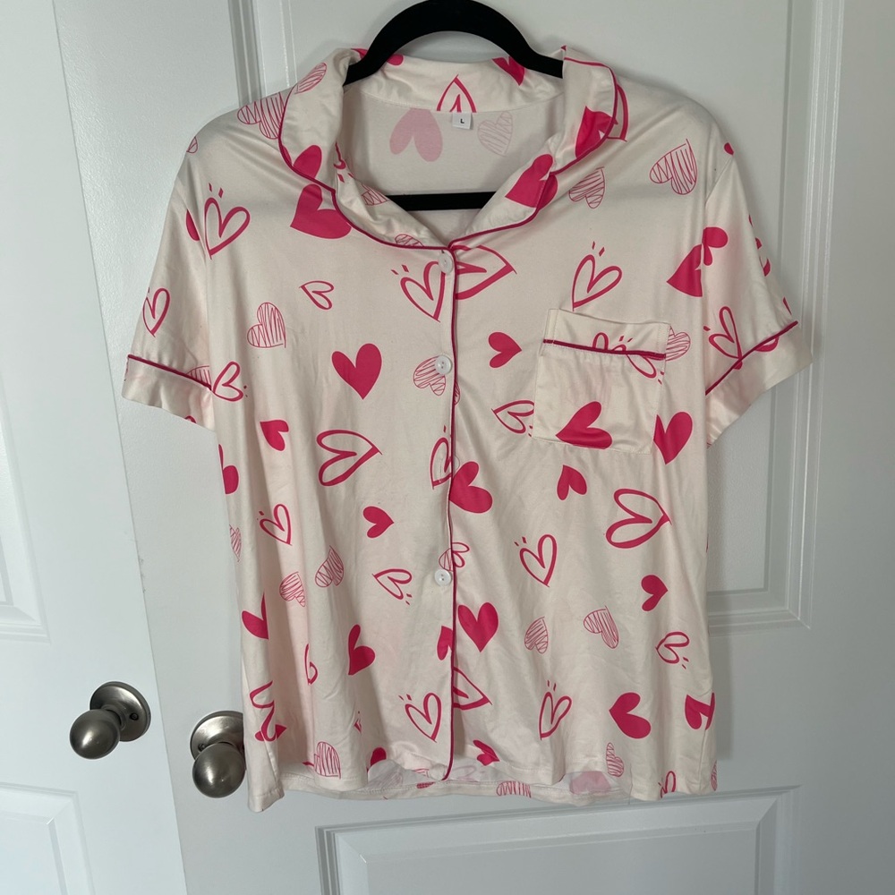 Pink Heart pajama set
